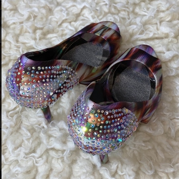 Aldo Rhinestone Colorful High Heels - Picture 3 of 5